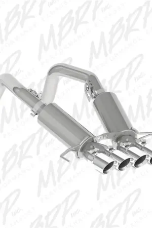 MBRP 14-19 Chevy Corvette V8 6.2L 3in T304 Dual Cat Back w/ 4in Quad Dual Wall Tips Low Price