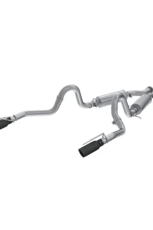 Price Cut MBRP 99-04 Ford Mustang GT 4.6L 2.5in. Dual Split Rear AL Cat Back w/ 3.5in. Dual Wall Blk. Tips