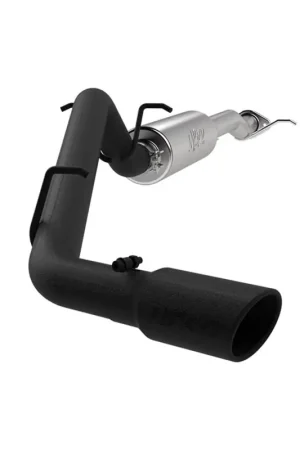 Save Now MBRP 17+ Chevrolet Colorado 2.5L/3.6L 3in Cat Back Single Side Exit w/ 4in Tip - Back Coated