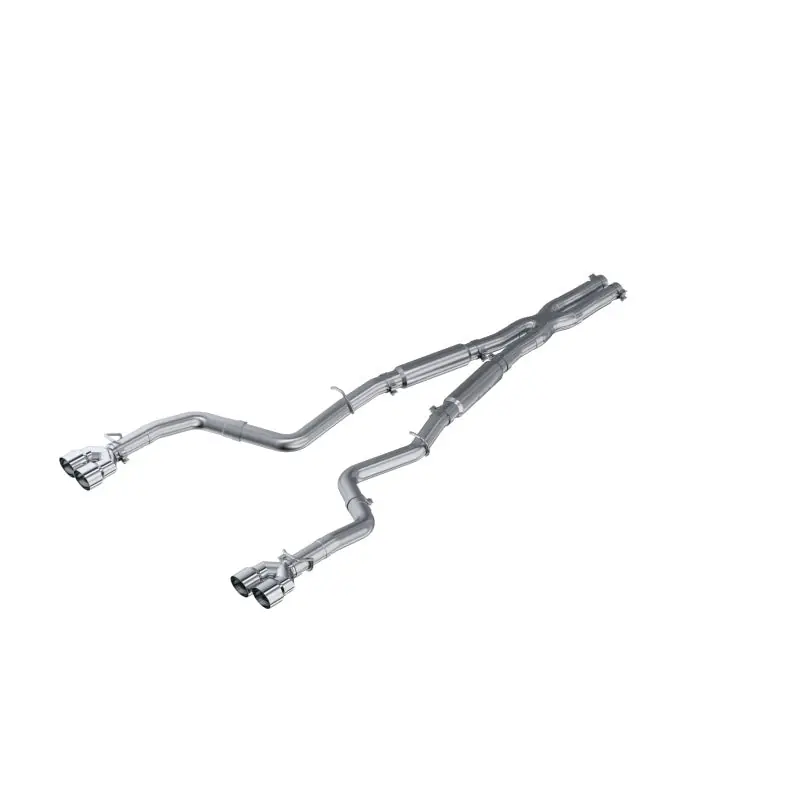 MBRP 15-16 Dodge Challenger RT 5.7L Aluminized Steel 3in Dual Rear Cat-back Quad Tips - Street Limited Edition