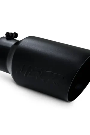 Buy Online MBRP Universal Tip 6 O.D. Dual Wall Angled 4 inlet 12 length - Black Finish