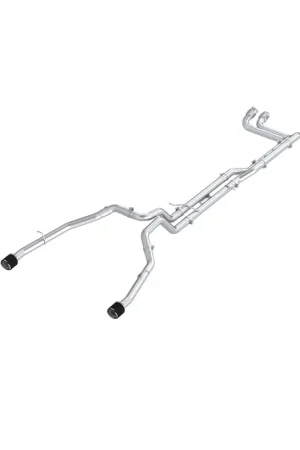 Weekend Sale MBRP 2025 RAM RHO 3in Dual Split Rear Cat Back w/ Carbon Fiber Tips - T304