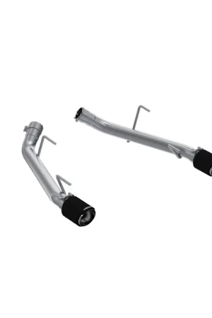 Seasonal Sale MBRP 05-10 Ford Mustang GT 4.6L T304 SS 2.5in Dual Axle-Back with CF Tips (Race Version)