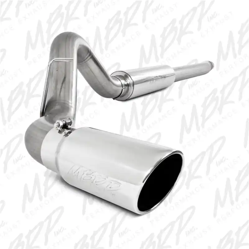 MBRP 11-13 Ford F-250/350/450 6.2L V8 Gas 4in Cat Back Single Side T409 Exhaust System Crafted