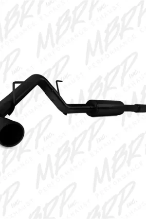 MBRP 11-14 Ford F150 3in Cat Back Single Side Exit Black Coated Exhaust System Final Sale