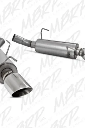 MBRP 05-10 Ford Mustang GT 5.0/Shelby GT500 Dual Mufflers Axle Back Split Rear AL Direct From Manufacturer