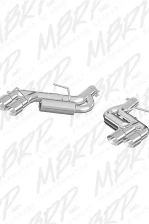 Warranty Included MBRP 2016-2024 Chevy Camaro 6.2L w/ NPP 3in Alum Race Dual Axle Back w/ 4in Quad Polished Tips