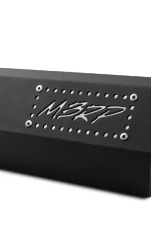 Last Chance MBRP Universal Hex Tip 4in Inlet 16in Length w/ Logo - Black Coated