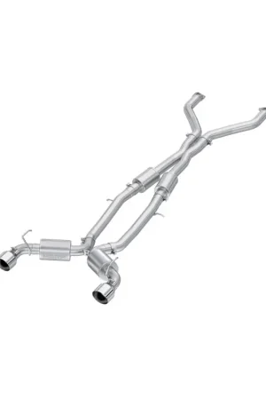 MBRP 23-24 Nissan Z 3.0L Armor Pro T304 Stainless Steel 3in Cat-Back Dual Rear Exit w/ 5in OD Tips Worldwide Shipping