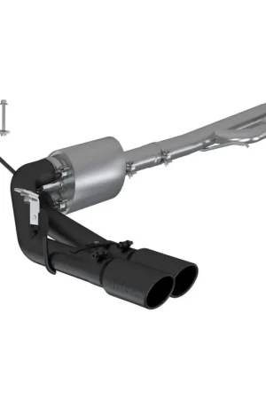 Money Back Guarantee MBRP 2019+ Chevrolet Silverado 1500 4.5L/5.3L Pre-Axle Dual Side Exite w/ 4in OD Tip- Black Coated