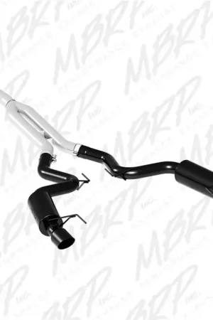 MBRP 15-18 Ford Mustang EcoBoost 2.3L Black 3in Cat Back Dual Split Rear Exit (Street Version) Save Now