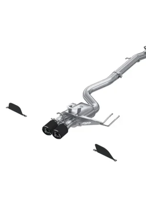 MBRP 2023 Toyota Corolla GR 1.6L T304 SS 3in Cat-Back Dual Center Rear w/ Carbon Fiber Tips Worldwide Shipping