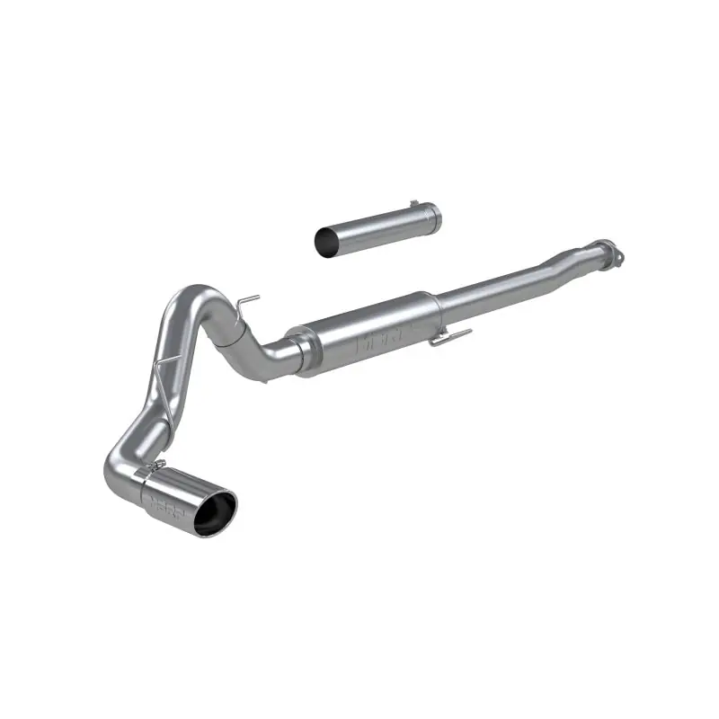 Same Day Shipping MBRP 2021+ Ford F150 2.7L/3.5L/5.0L 4in Aluminized Steel Cat-Back - RACE VERSION