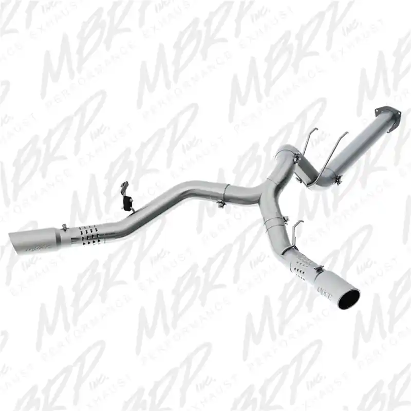 MBRP 17-19 Ford F-250/350/450 6.7L 4in Filter Back Cool Duals T409 Exhaust System Top Pick