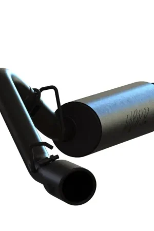 MBRP 97-99 Jeep Wrangler (TJ) Inline-4 2.5L, Inline-6 4.0L 2 1/2in Cat Back Single Side Black Coated Fresh Stock