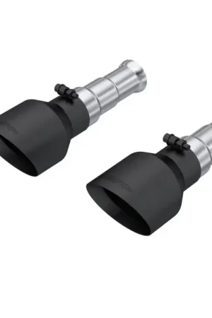MBRP 19-24 Ram 1500 Classic 5.7L Hemi 5in OD Dual Wall Angle Cut T304 BLK CB Exhaust Tips - Pair Professional Grade
