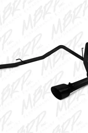 Low Price MBRP 09-14 Dodge Ram 1500 5.7L Cat-Back Dual Split Rear (Through Stock Bumper) AL - Black