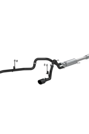 Factory Price MBRP 2021+ F-150 2.7L/ 3.5L Ecoboost, 5.0L 3in Cat Back 2.5in Dual Split Rear - Black Coated