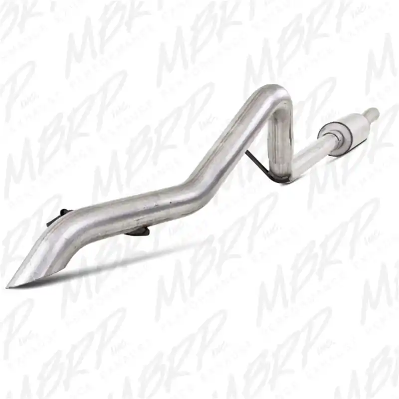 MBRP 2007-2009 Jeep Wrangler (JK) 3.8L V6 4 dr Off-Road Tail Pipe Muffler before Axle Clearance