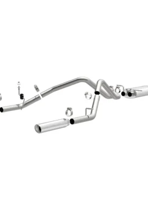 Latest Magnaflow 14 Chev Silverado V8 5.3L SC Cab Dual Split Rear Exit SS Cat Back Perf Exhaust