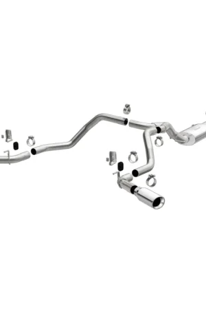 MagnaFlow 2019 Chevy Silverado 1500 V8 5.3L Street Series Dual Split Exit Exhaust w/ Polished Tips Clearance