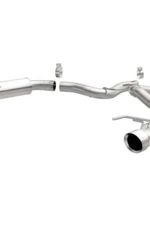 MagnaFlow Axle Back, SS, 3in, Competition, Dual Split Polished 4.5in Tip 2015 Ford Mustang GT V8 5.0 While Supplies Last