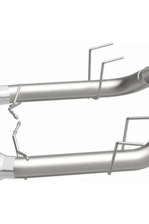 Place Order MagnaFlow 13 Ford Mustang Dual Split Rear Exit Stainless Axle-Back Cat Back Exhaust (Competition)