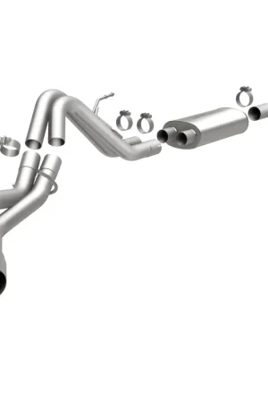 Limited Time MagnaFlow 11 Ford F-150 3.7L/5.0L/6.2L SS Catback Exhaust Dual Same Side Exit w/ 3.5in SS Tips