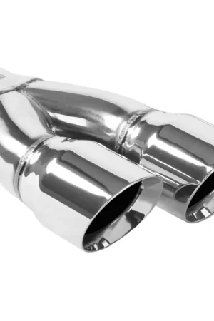 MagnaFlow Double Wall 3in Dual Round Polished Tip 2.25in Inlet High Quality