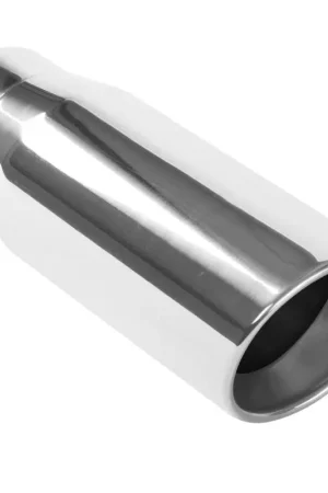 Best Seller MagnaFlow Tip Stainless Double Wall Round Single Outlet Polished 5in DIA 4in Inlet 13in Length