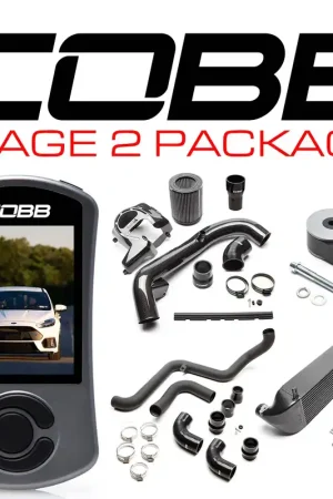 Cobb 16-18 Ford Focus RS Stage 2 Power Package - Black Direct From Manufacturer