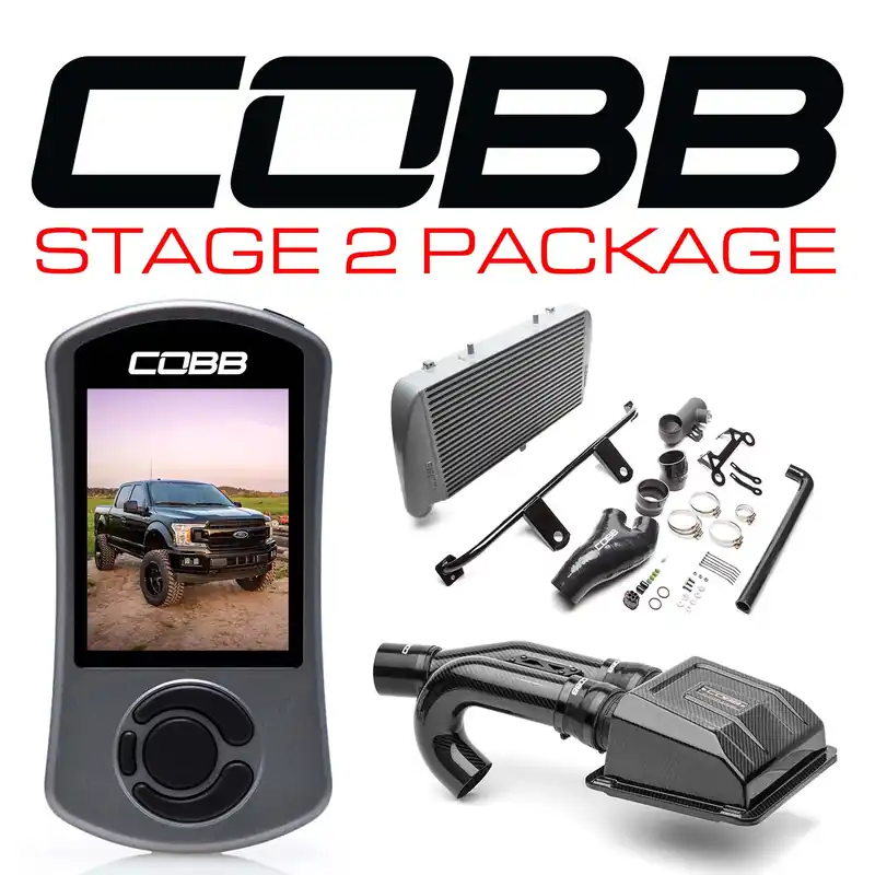 Cobb 2020 Ford F-150 EcoBoost 3.5L Stage 2 Redline Carbon Fiber Power Package - Silver Brand New