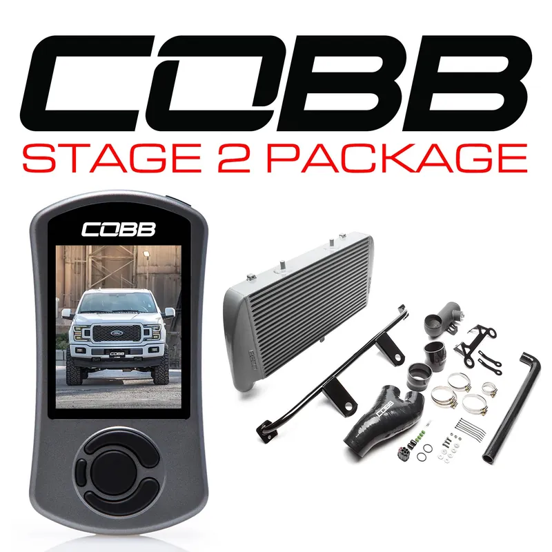 Grab Now Cobb 18-20 Ford F-150 2.7L Stage 2 Power Package - Silver (NO INTAKE)