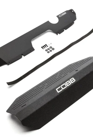 Top Rated Cobb 15-20 Subaru STI Radiator Shroud + Alternator Cover Package - Wrinkle Black