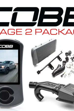 Cobb 17-19 Ford F-150 EcoBoost 3.5L Stage 2 Redline Carbon Fiber Power Package w/TCM - Silver Cheap