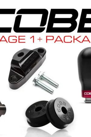 Cobb 02-07 Subaru WRX 5MT w/Factory Short Shift Stg 1+ Drivetrain Pkg (Tall Weighted Knob) - Blk Same Day Shipping