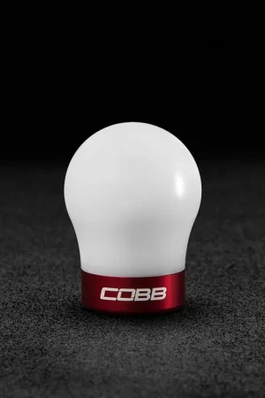 Cobb Ford 13-14 Focus ST/14-15 Fiesta ST White Shift Knob - Red Base Seasonal Sale