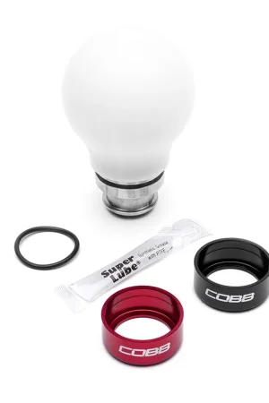 Cobb Subaru 5-Speed COBB Short Weighted Knob - White Top Pick