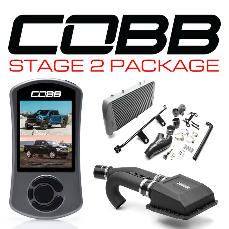 Fresh Stock Cobb 17-19 Ford F-150 Raptor Stage 2 Power Package w/TCM Flashing - Silver