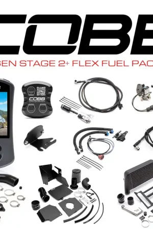 Cobb 18-21 Subaru WRX NexGen Stage 2 + CAN Flex Fuel Power Package (SF Intake) - Black Certified