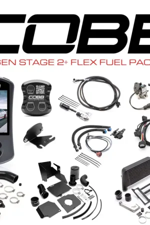 Cobb 15-17 Subaru WRX NexGen Stage 2 + CAN Flex Fuel Power Package (SF Intake) - Black Direct From Manufacturer