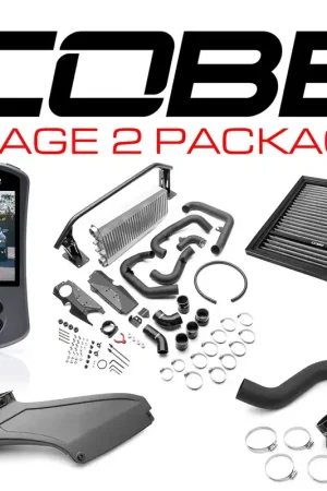 Cobb 22-25 Subaru WRX Stage 2 Power Package w/Silver FMIC & Matte CF Scoop Final Sale