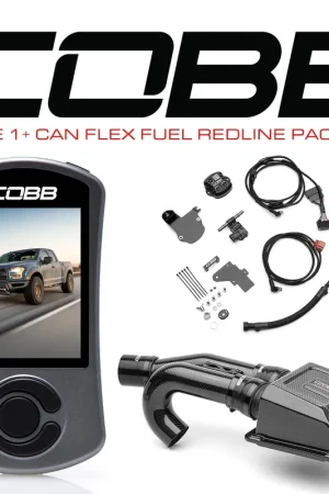 Cobb 17-20 Ford F-150 Ecoboost Raptor Stage 1+ CAN Flex Fuel Redline CF Power Package Genuine