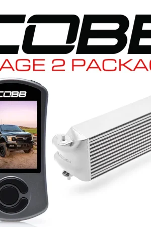Cobb 2020 Ford F-150 Ecoboost 3.5L Stage 2 Power Package - Silver (Factory Loc. I/C + NO INTAKE) Handmade