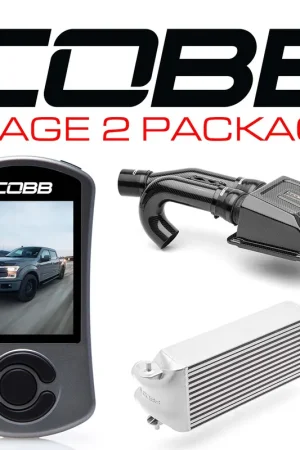 Cobb 17-19 Ford F-150 Ecoboost 3.5L w/TCM Stage 2 Redline CF Power Pkg - Silver (Factory Loc. I/C) Markdown