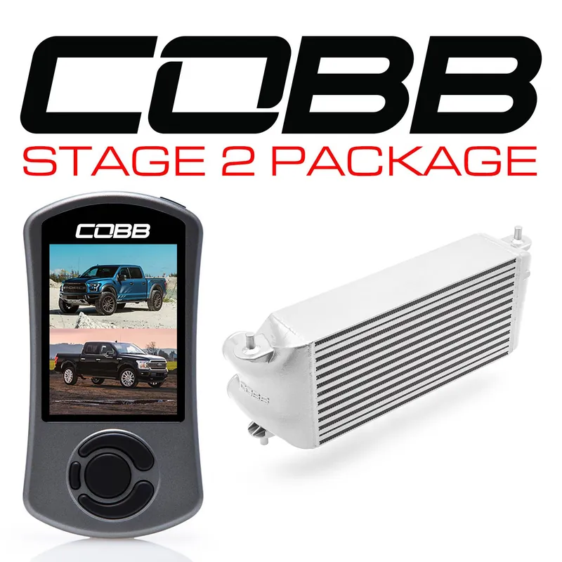 Fresh Stock Cobb Ford F-150 Ecoboost Raptor/Ltd. Stage 2 Power Package - Silver (Factory Loc. I/C + NO INTAKE)