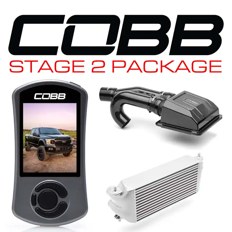 Special Offer Cobb 2020 Ford F-150 Ecoboost 3.5L Stage 2 Redline CF Power Package - Silver (Factory Loc. I/C)