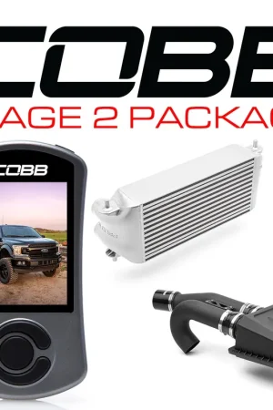 Cobb 2020 Ford F-150 EcoBoost 3.5L Stage 2 Power Package - Silver (Factory Location Intercooler) Flash Sale