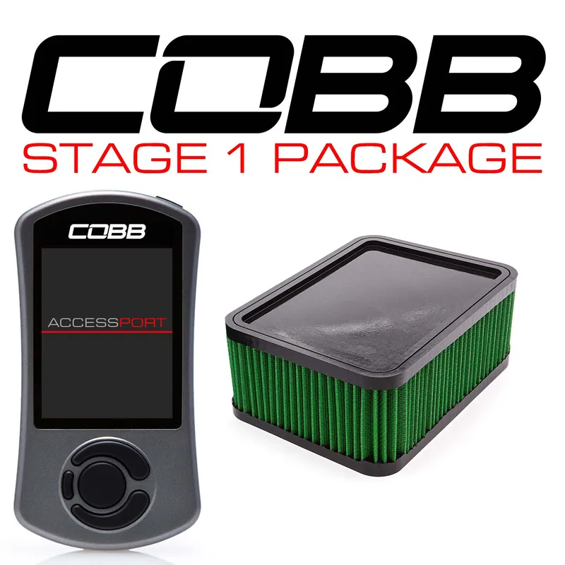 Top Pick Cobb 17-18 Porsche Macan Base Stage 1 Power Package