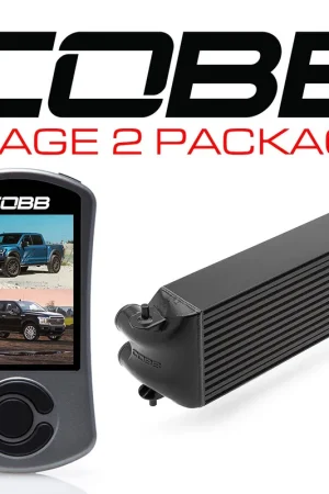 Trusted Brand Cobb Ford F-150 Ecoboost Raptor/Ltd. Stage 2 Power Package - Black (Factory Loc. I/C + NO INTAKE)